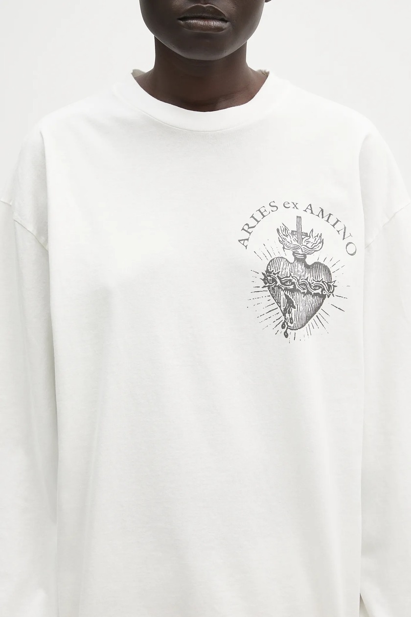 Aries cotton longsleeve top Faded Aries Ex Amino LS Tee PRM EU