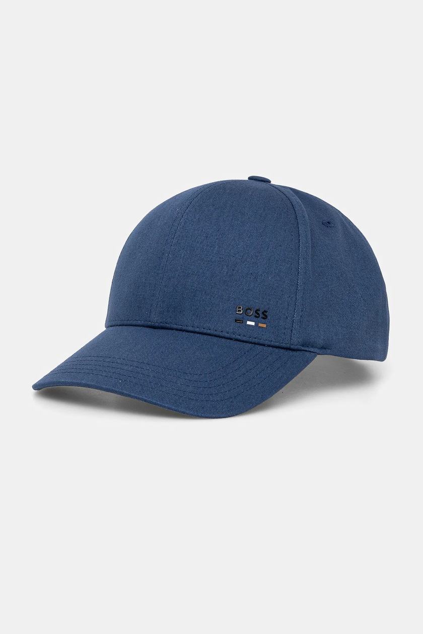 BOSS - ZED-BOSS-STRIPE Baseball Cap in Cotton Twill in Blue 50539428 4
