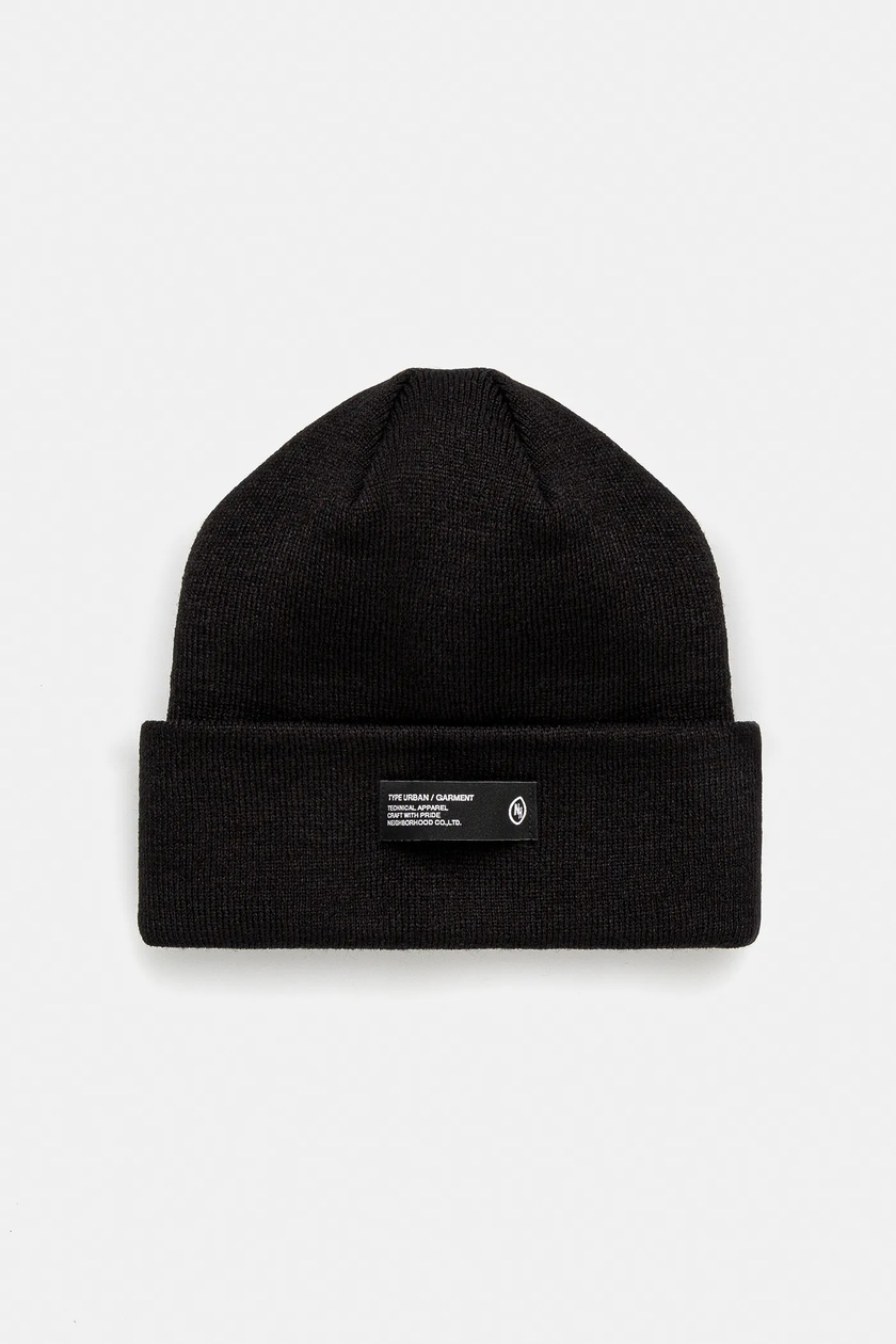 【032C】LOGO CASHMERE BLEND BEANIE BLACK Buy 032C Logo Cashmere Blend Beanie 'Black' - F24 UAK 3271
