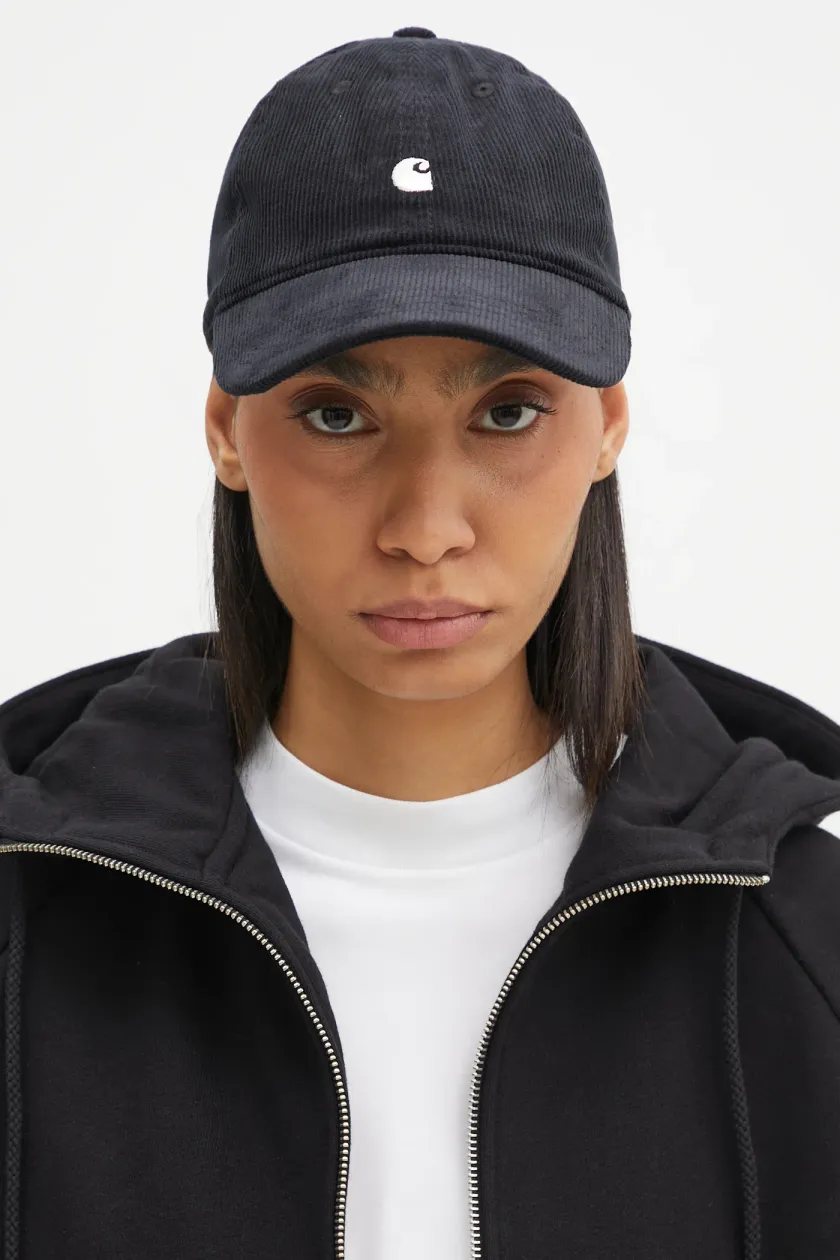 Martine Rose cotton baseball cap Cut Peak Back Cap black