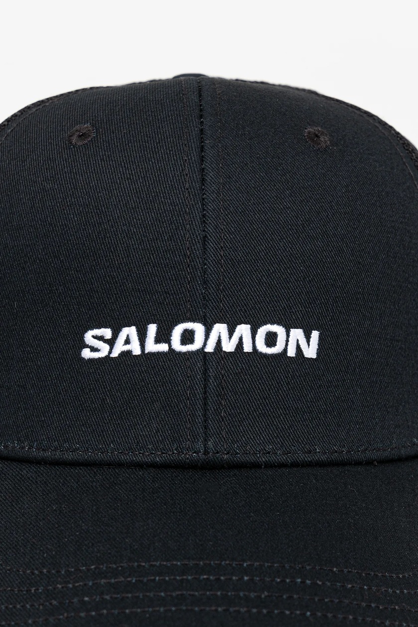 人気ブランドランキング czarny kolor daszkiem z czapka Salomon z LC2428900 nadrukiem スノーボード