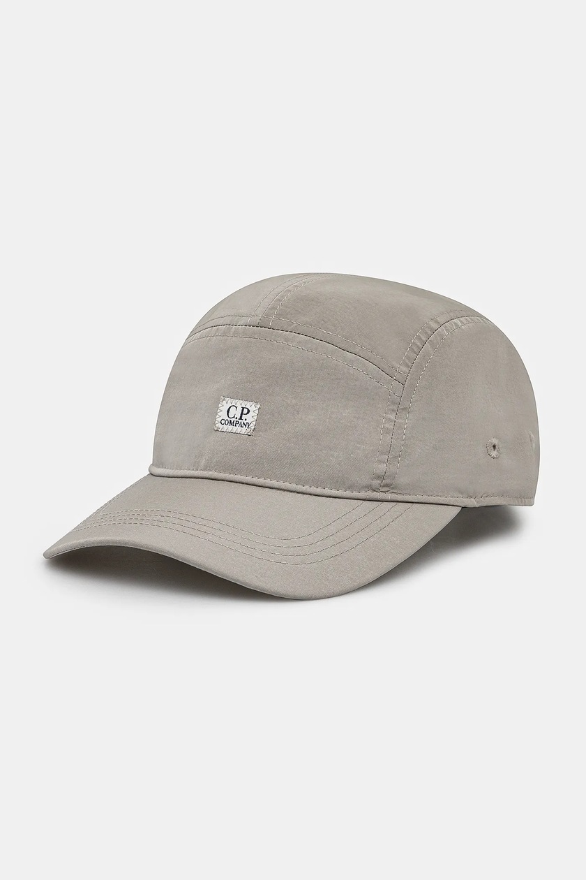 C.P. COMPANY Black earflap cap with visor
