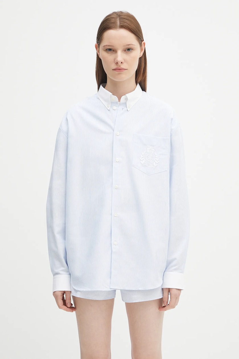 Sporty & Rich cotton shirt SRC Embroidered Button Down PRM EU