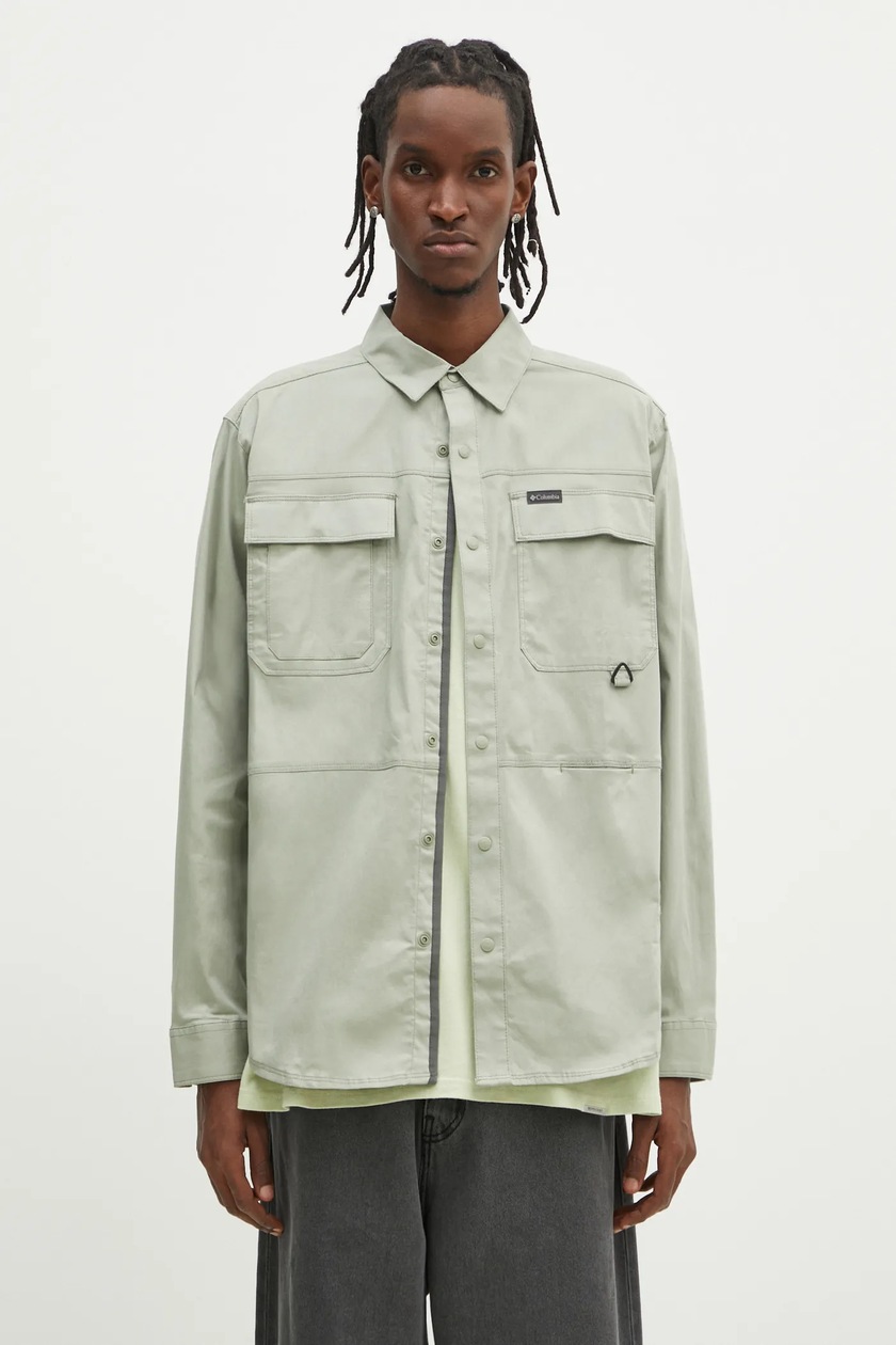 NEIGHBORHOOD cotton shirt Bdu Shirt Ls green color regular 251SPNH