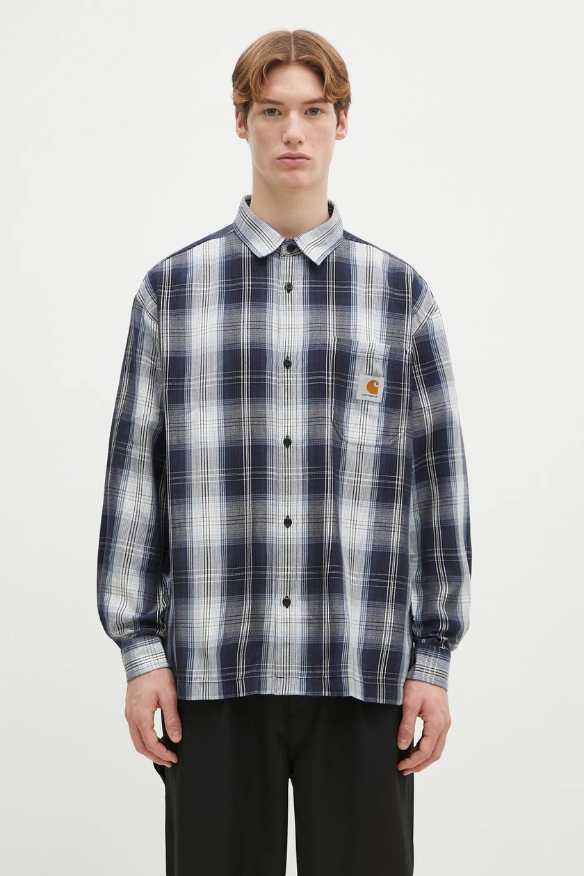 【Carhartt】S/S DREWE SHIRT R6581 Carhartt WIP cotton shirt S/S Drewe Shirt black color