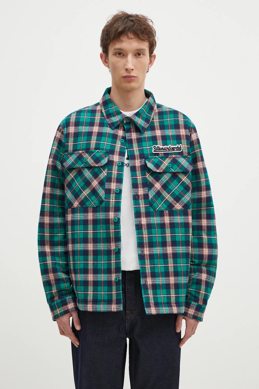 Carhartt WIP cotton jacket Duck Active Jacket green color Carhartt WIP cotton jacket Duck Active Jacket green color