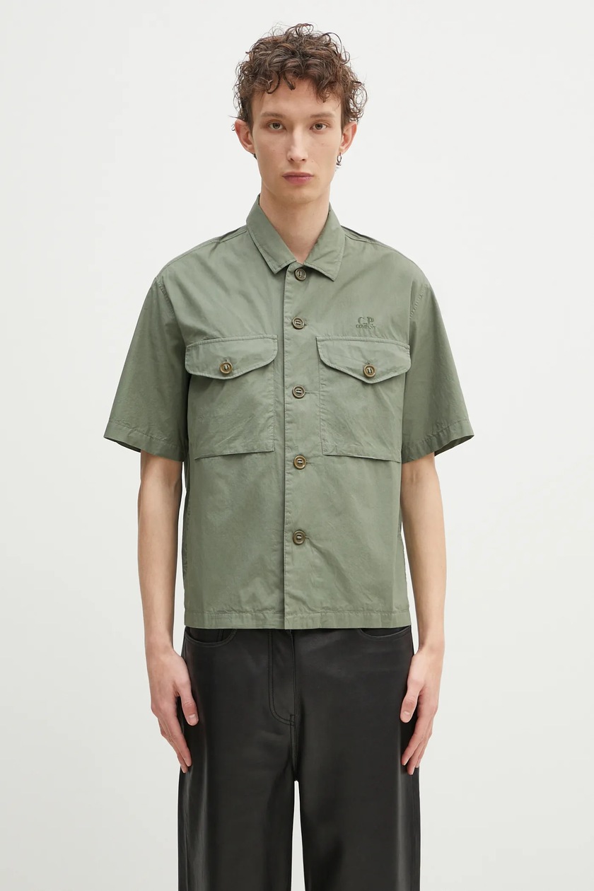 【送料&関税込】C.P. Company Polo Stripe C.P. Company Stretch Piquet Slim Zipped Polo Shirt Total