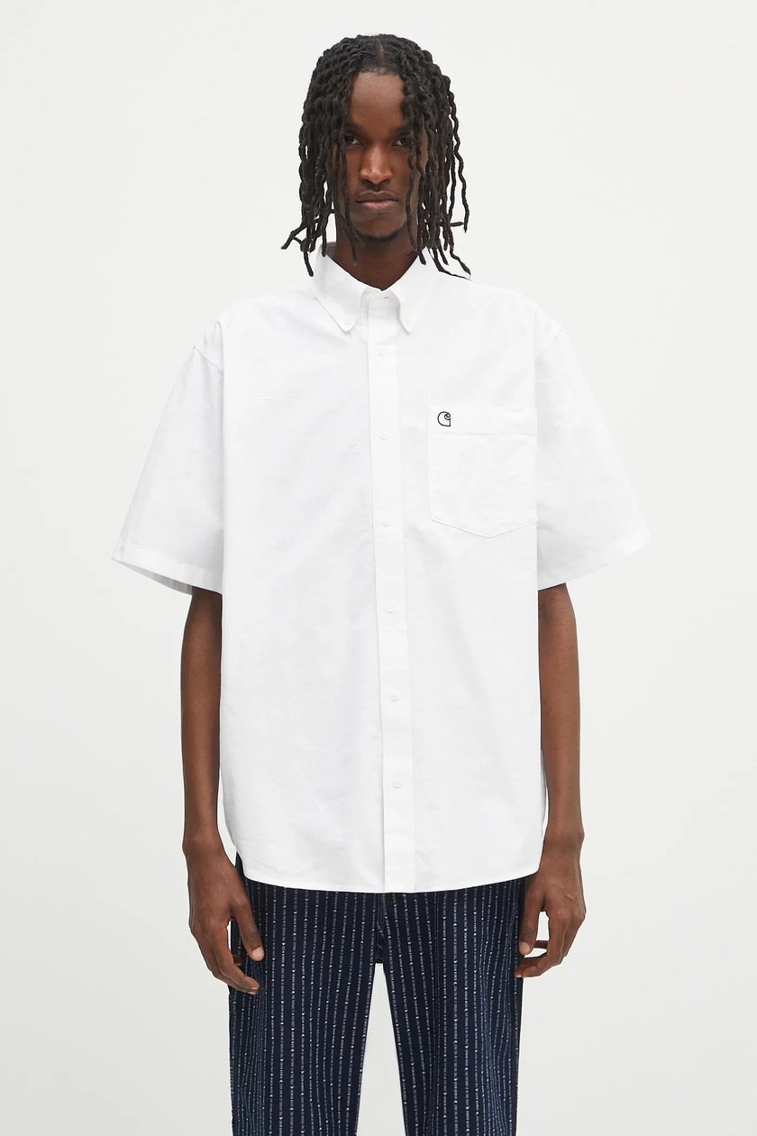Tシャツ・カットソー Carhartt SS25 'Braxton' shirt (I031454 00AXX) Carhartt WIP Braxton Shirt | Graphite / Wax – Page Braxton Shirt