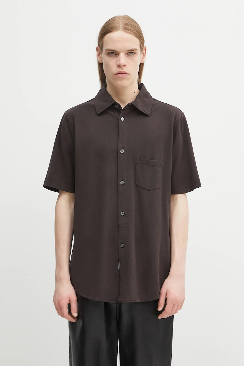 Tシャツ・カットソー Norse Projects Mo Oversized Fil Coupe SS Shirt Norse Projects shirt Mo Oversized Fil Coupe SS Shirt brown