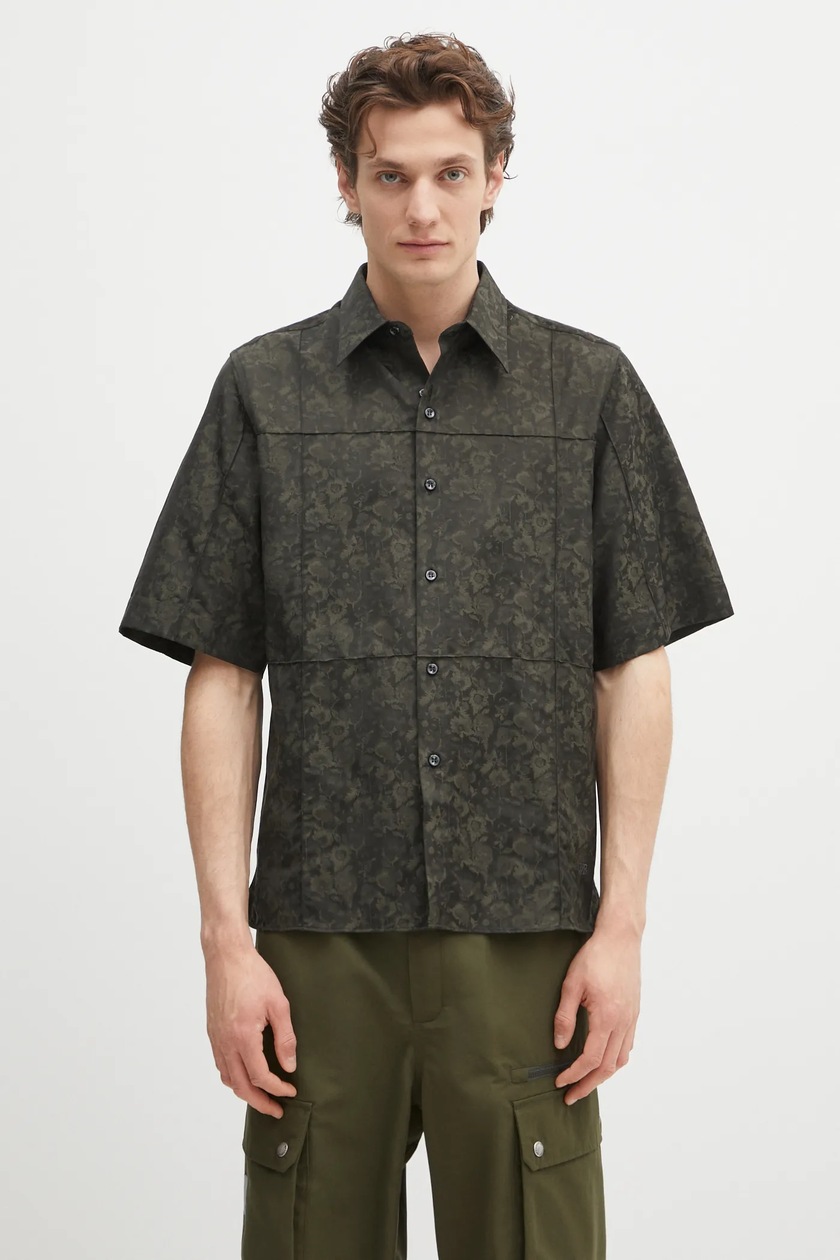 Maison MIHARA YASUHIRO shirt Bowling S/S Shirts green color