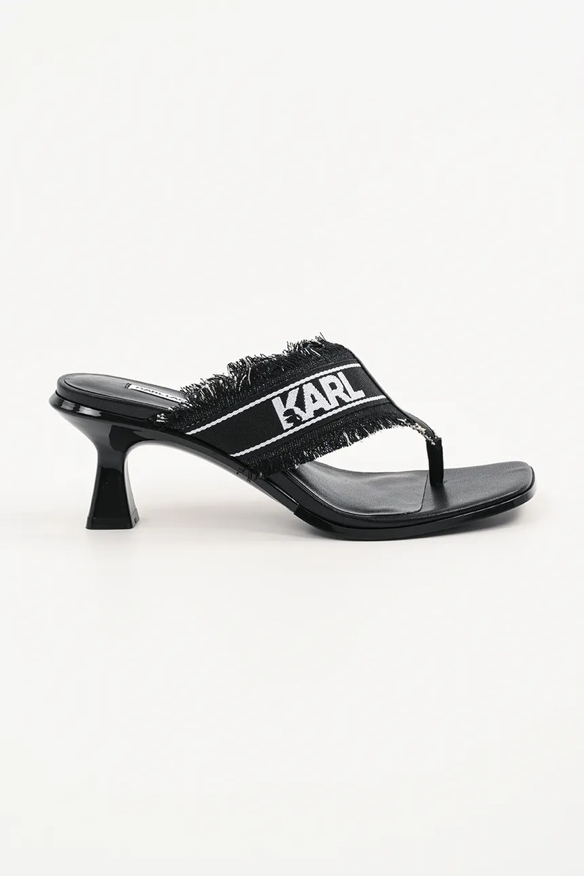 趣味 STANDART #12-30 Karl Lagerfeld klapki PANACHE II damskie kolor czarny na