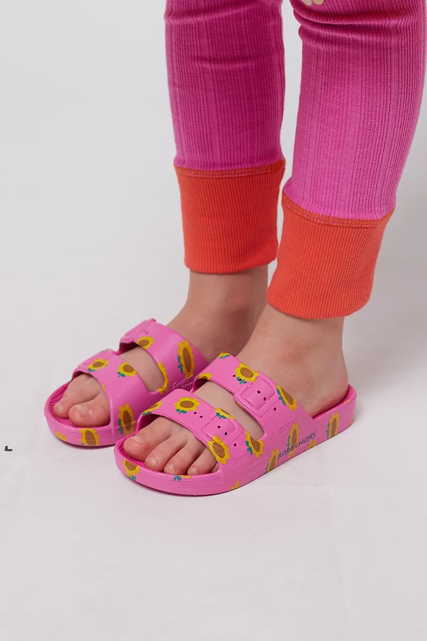 Dětské pantofle Bobo Choses Sunflower, barva růžová