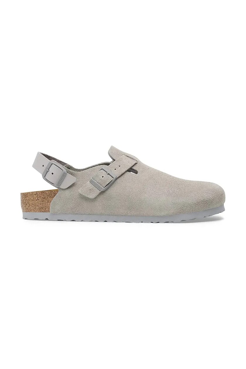Heron Preston sliders Block Stepper Mule Vintage men's gray