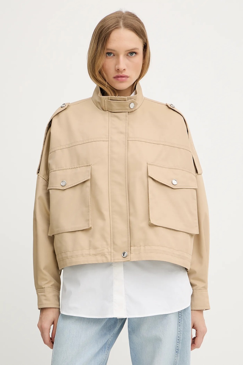 。☆ Куртка з домішкою вовни Pinko колір зелений перехідна