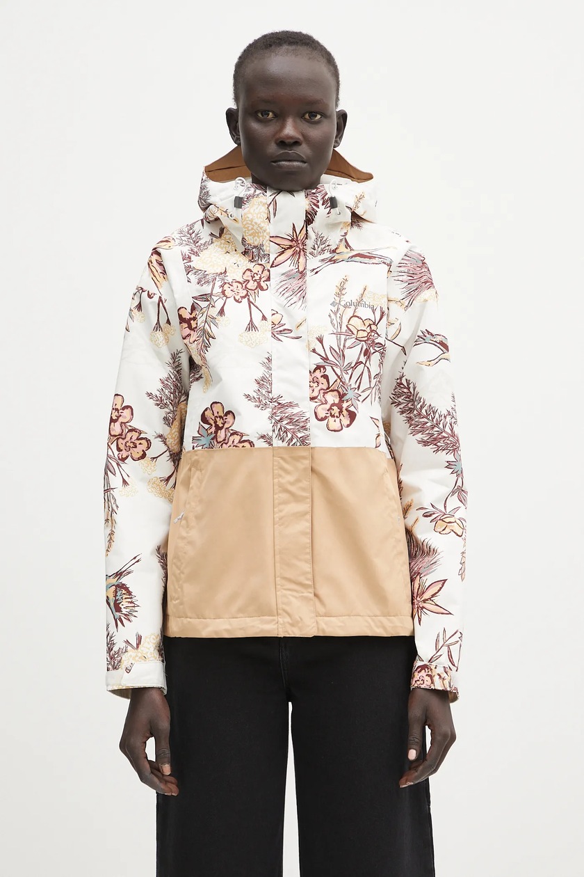 adidas Originals jacket Short Puffer beige color JX2947 at PRM US