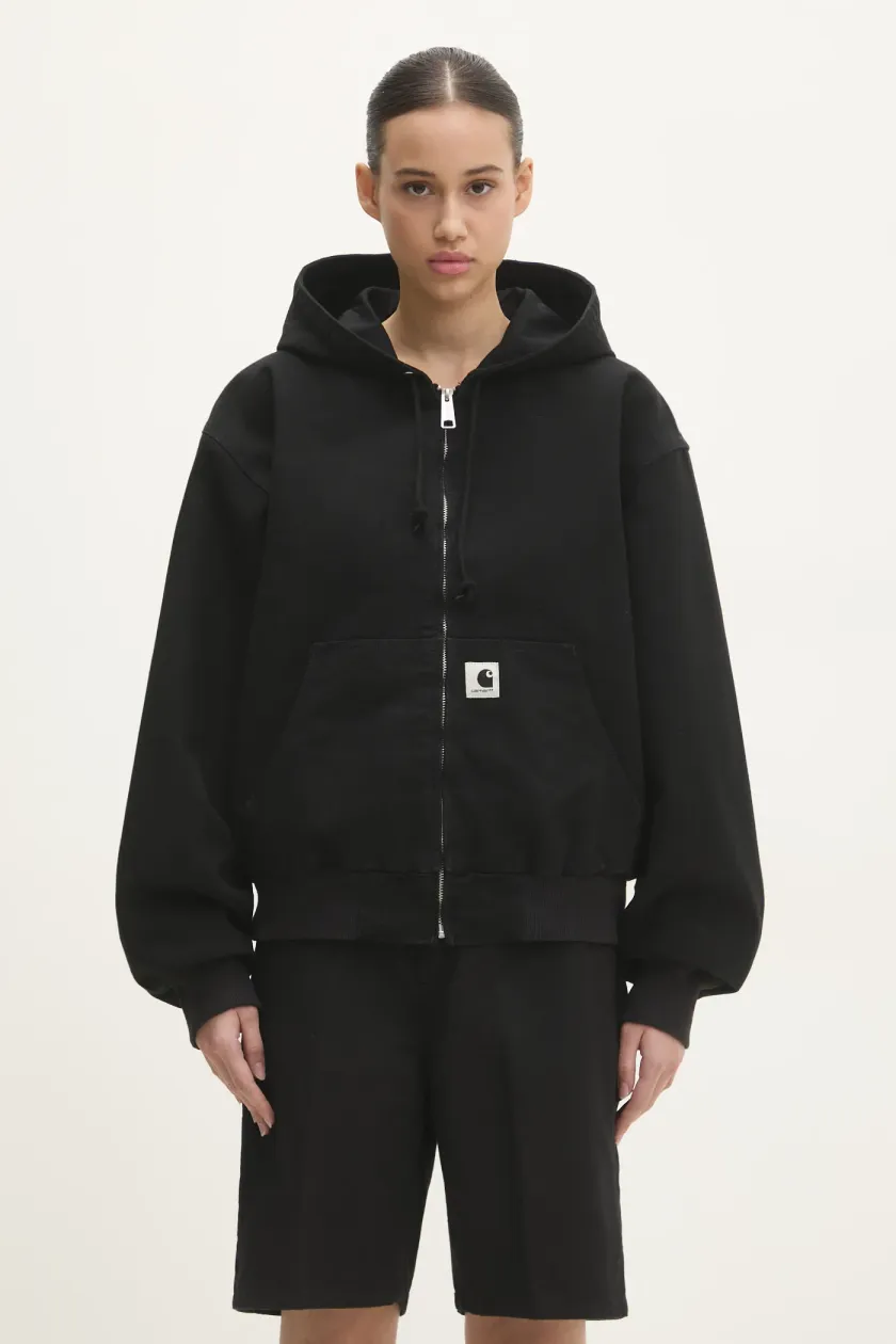 Carhartt WIP jacket Newkirk Jacket women's black color I033880.2FZXX at PRM US Carhartt WIP jacket Newkirk Jacket women's black color I033880.2FZXX at PRM US