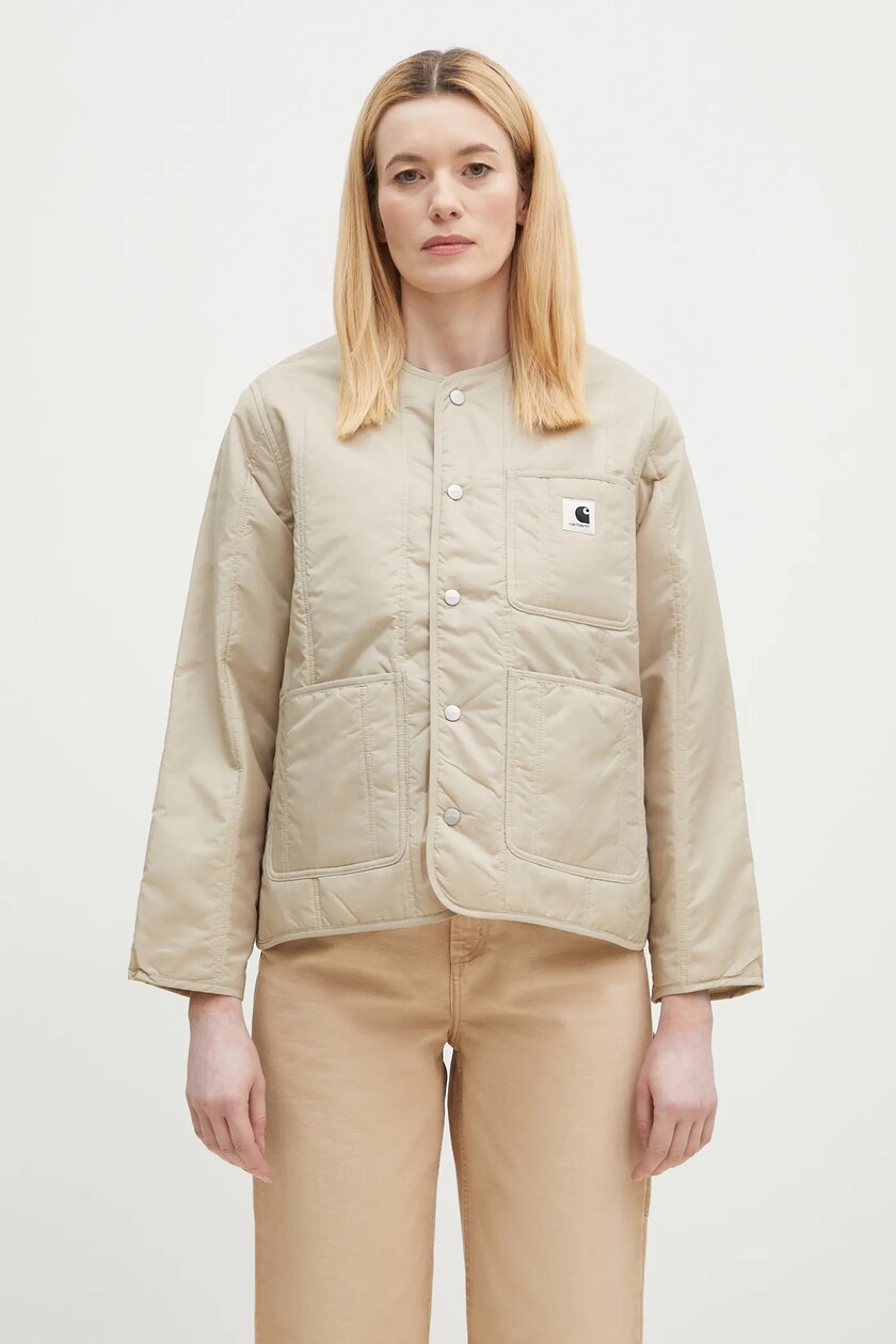 Carhartt WIP jacket OG Active Jacket women's beige color