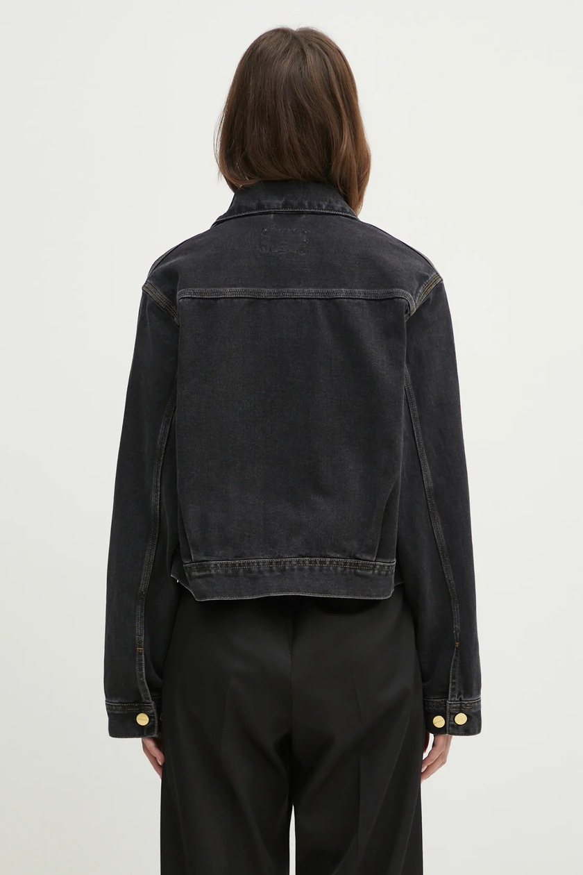 CARHARTT WIP｜DENIM JACKETS (Arca Jacket (I034874 8906)) Carhartt WIP Women's Arca Jacket | Blue (stone bleached