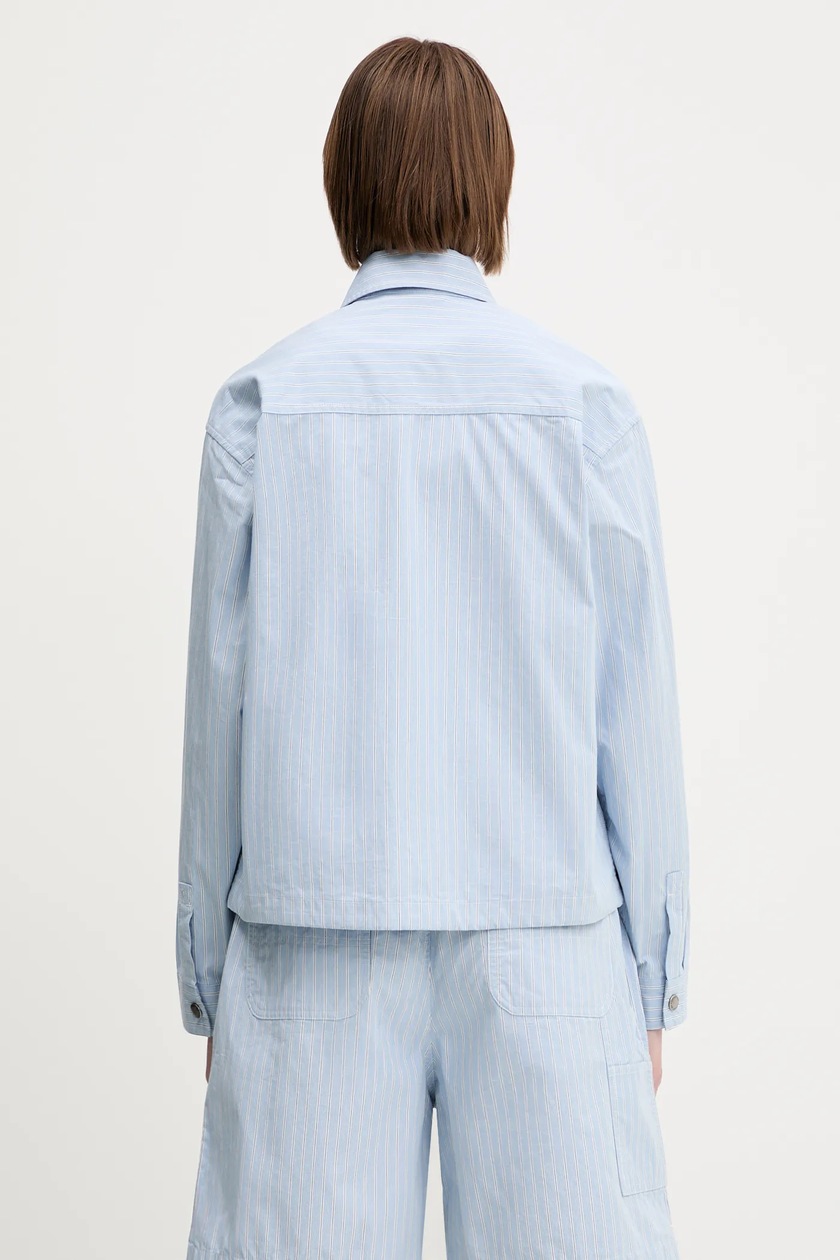 Carhartt WIP cotton jacket Nota Shirt Jac blue color I034555 at PRM US