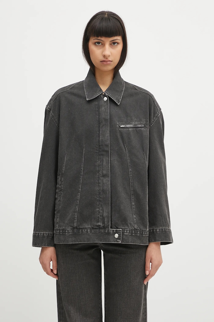 Our Legacy denim jacket Draft black color W225DJB at PRM US Our Legacy denim jacket Draft black color W225DJB at PRM US
