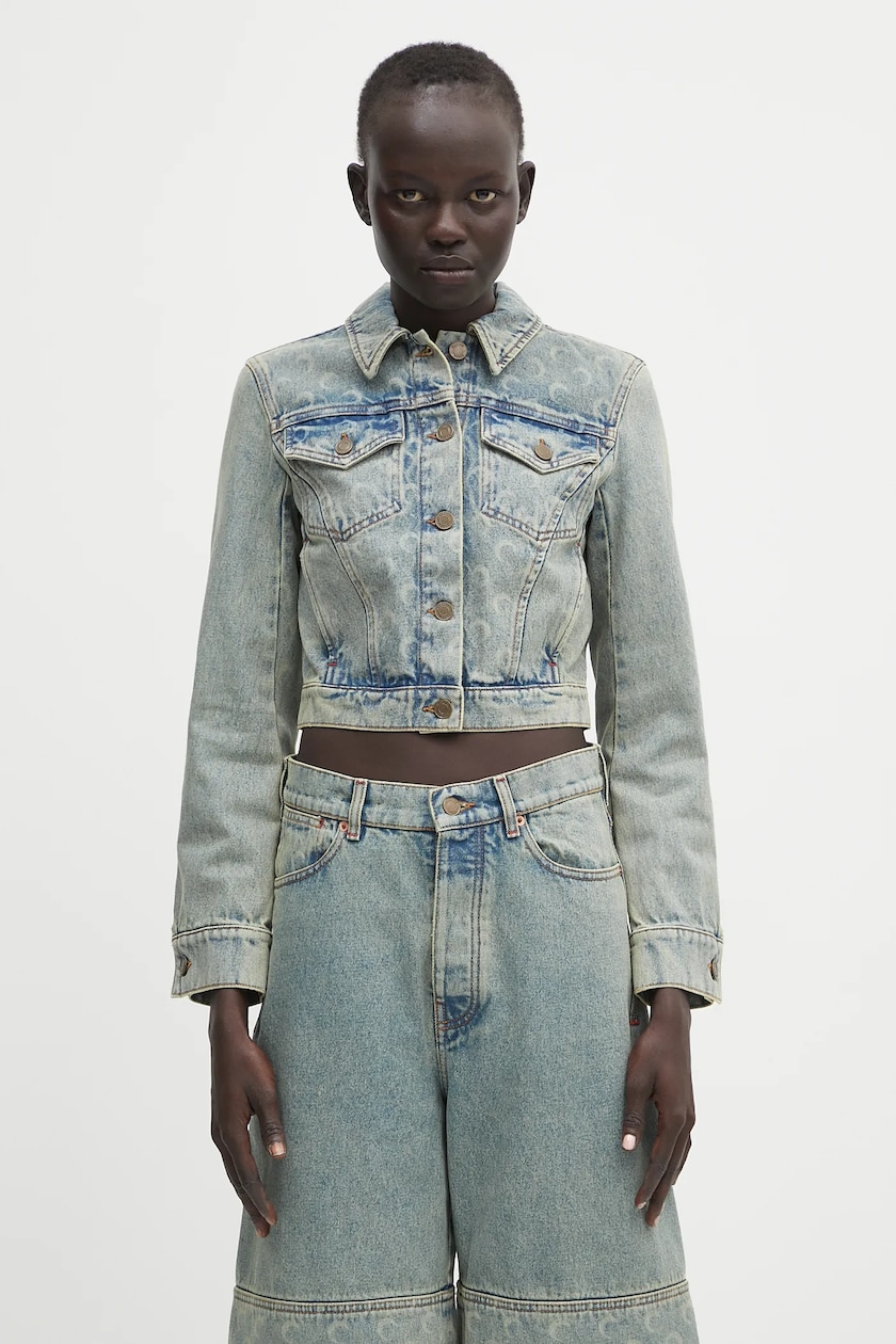 Marine Serre denim jacket Moon Laser Denim Cropped Jacket PRM EU Marine Serre denim jacket Moon Laser Denim Cropped Jacket PRM EU