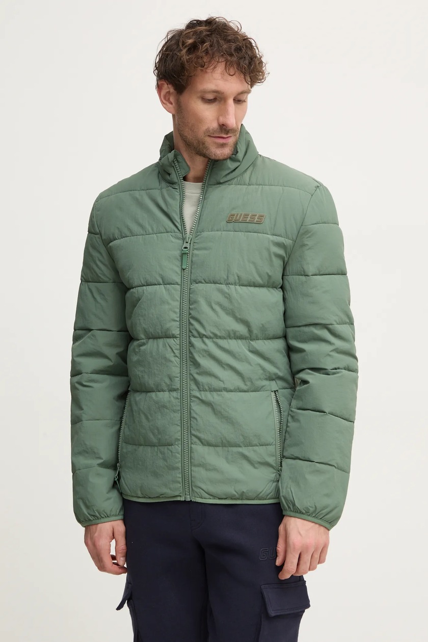 Guess kurtka ROHAN męska kolor zielony przejściowa Z5RL01