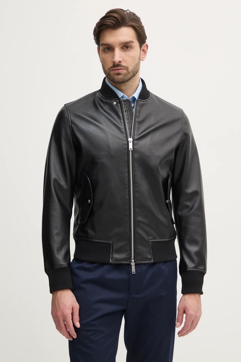 Leather Jacket Giubbotto Sisley Uomo Abbigliamento Giacca Sisley