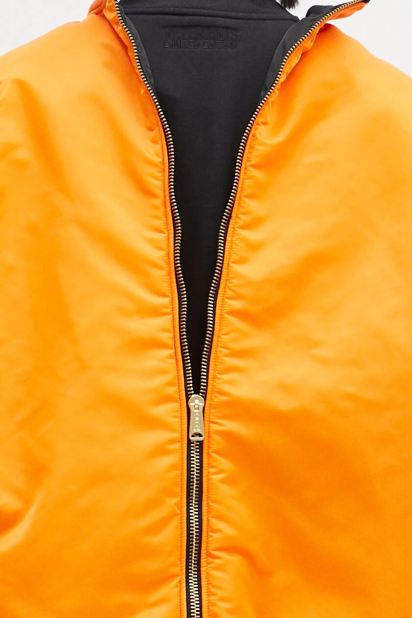 VETEMENTS reversible bomber jacket Double Zip Bomber men's VETEMENTS reversible bomber jacket Double Zip Bomber men's