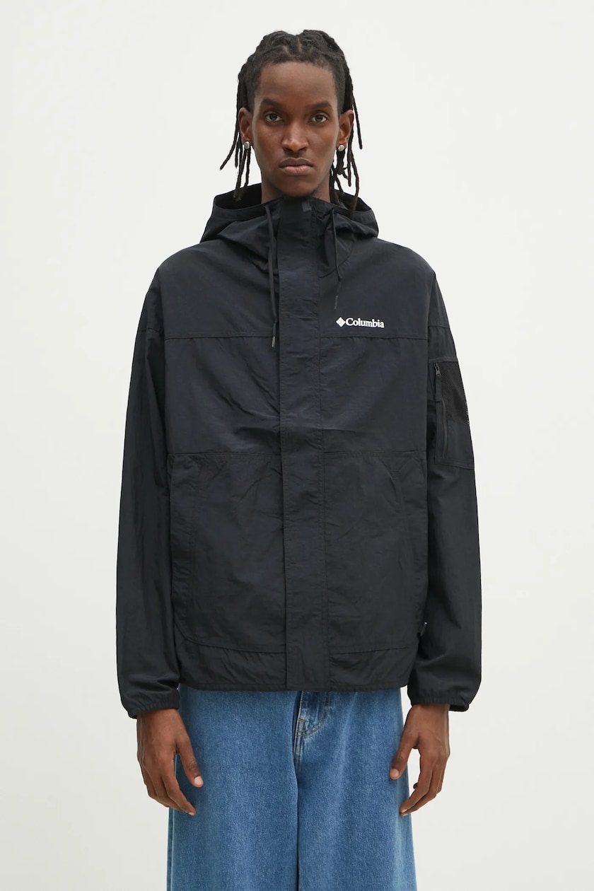 Columbia windbreaker Challenger FZ black color 2071553 at PRM US Columbia windbreaker Challenger FZ black color 2071553 at PRM US