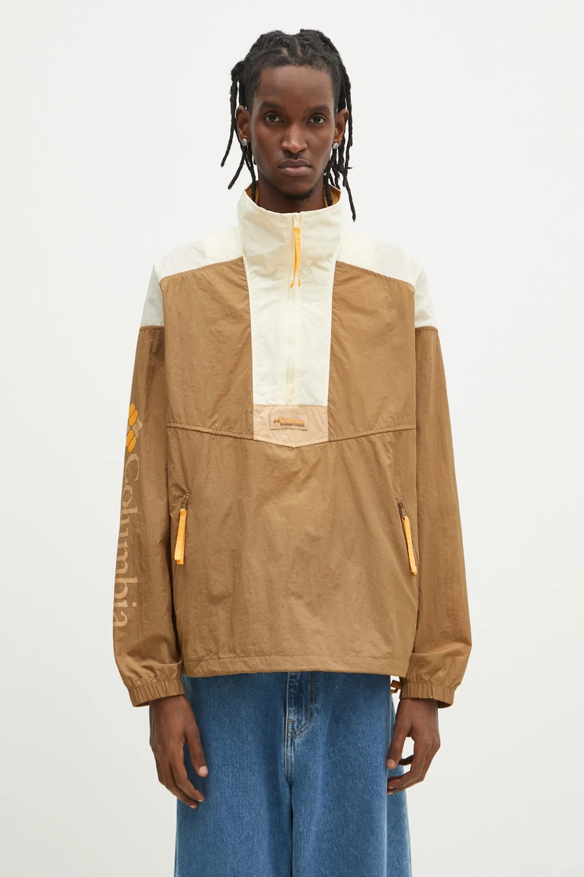 A.P.C. jacket Blouson Gilles men's brown color at PRM US