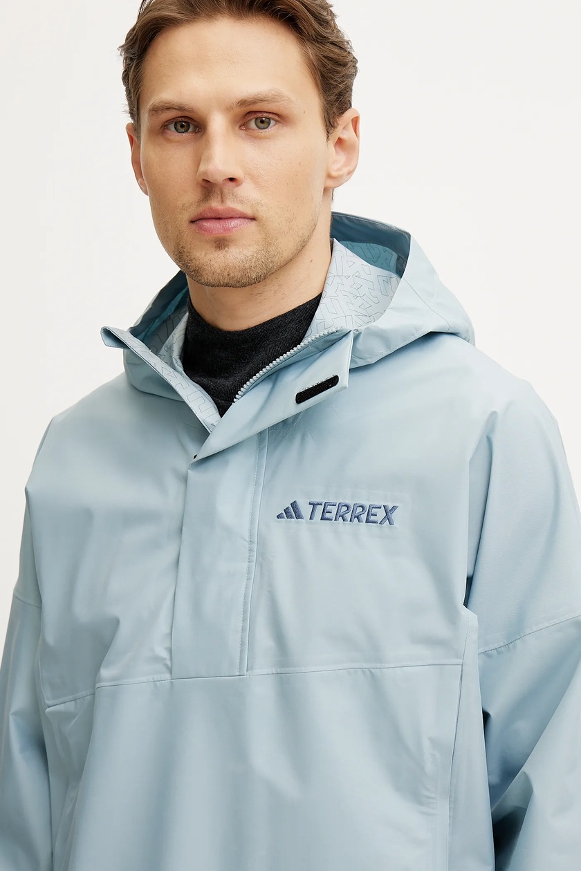adidas TERREX kurtka outdoorowa Xploric kolor turkusowy JD8347