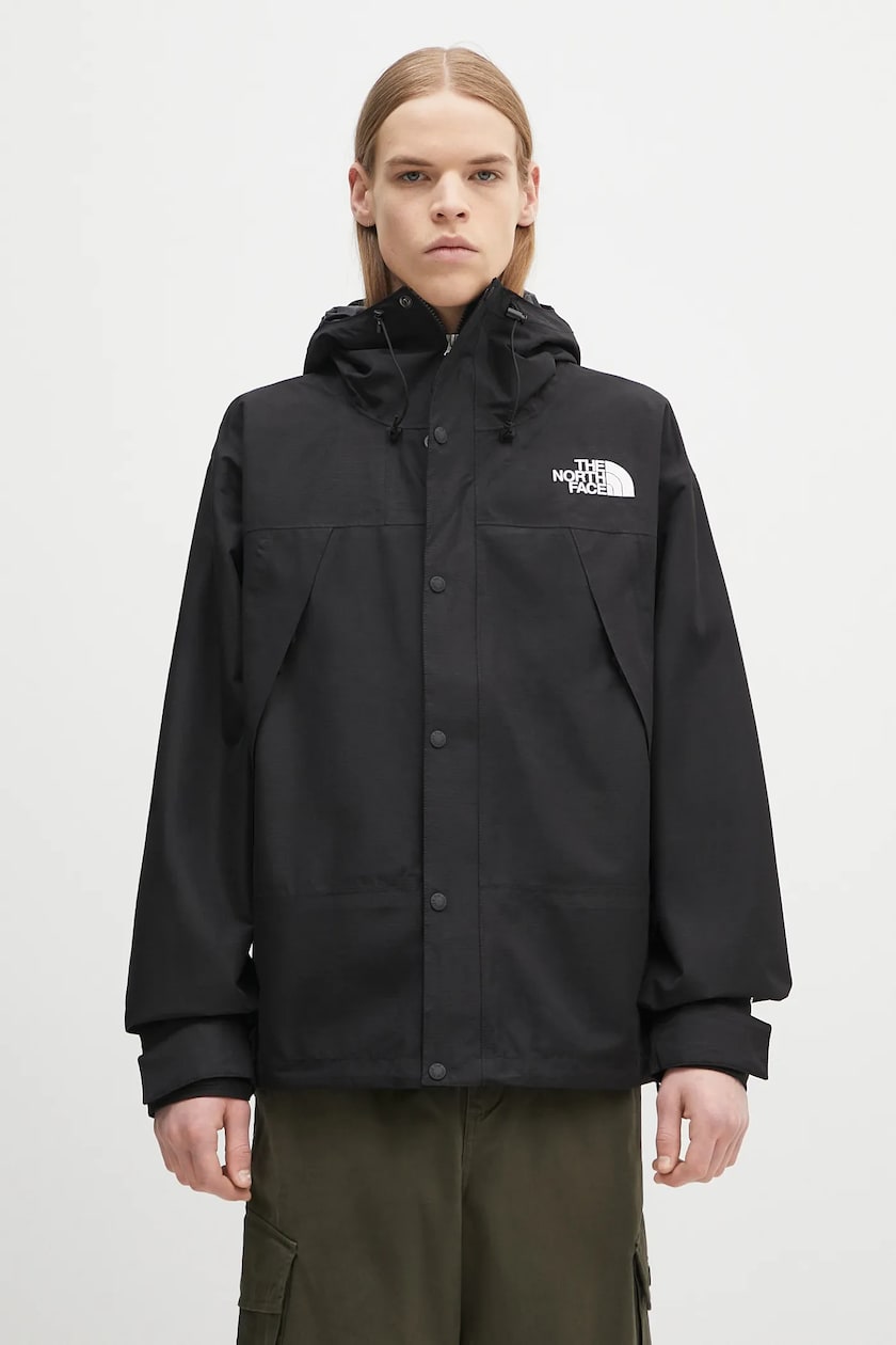 The North Face jacket Dryvent Mono Mountain black color The North Face jacket Dryvent Mono Mountain black color