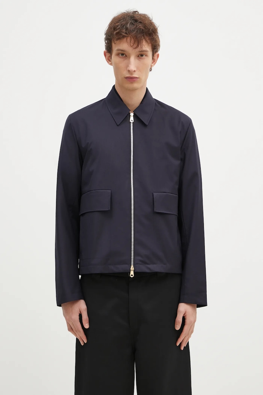 Napapijri jacket A-Argient men's navy blue color NP0A4I1M0411 at Napapijri jacket A-Argient men's navy blue color NP0A4I1M0411 at