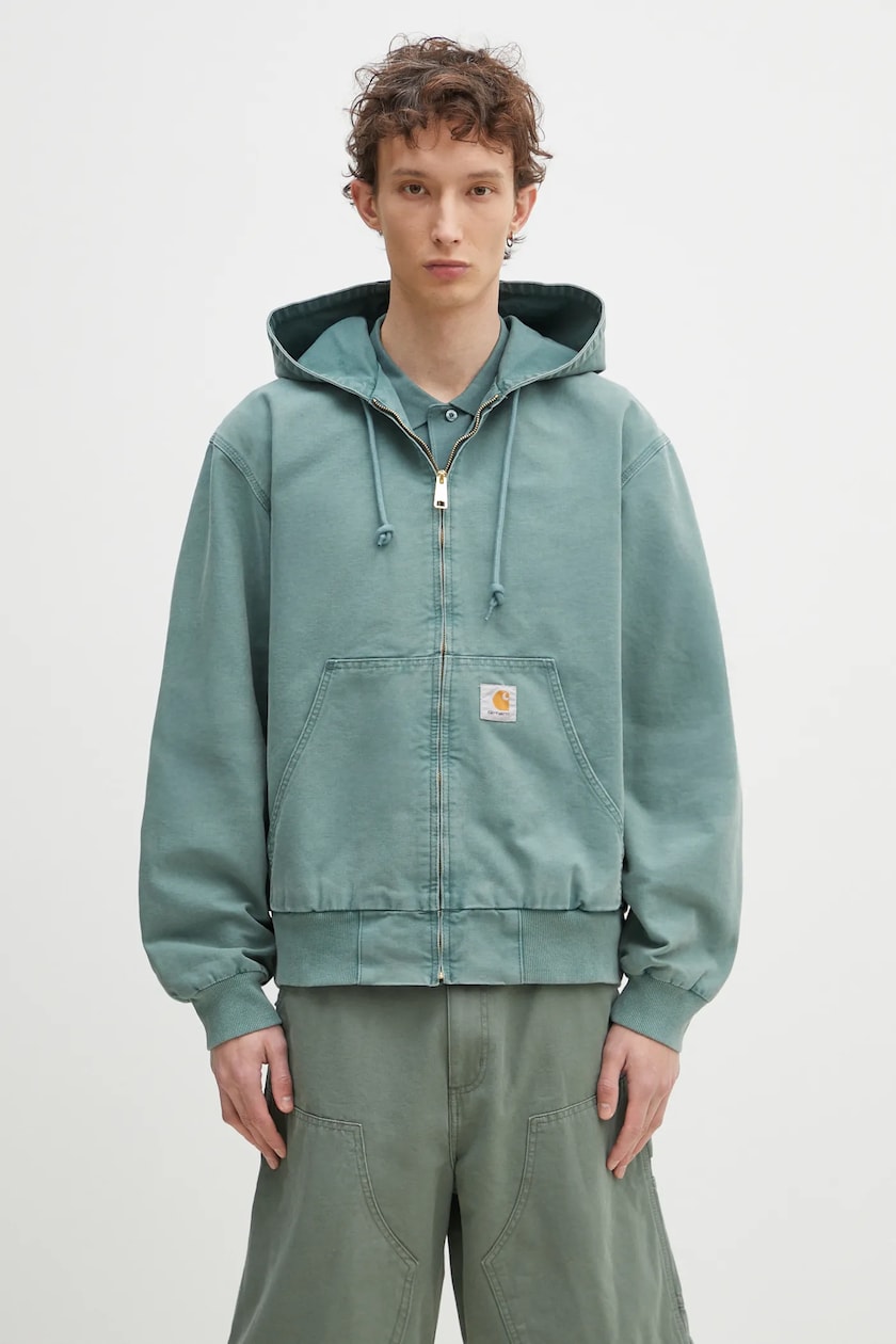 Carhartt WIP cotton jacket Michigan Coat green color I015261 Carhartt WIP cotton jacket Michigan Coat green color I015261