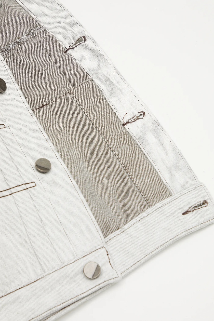 Ader Error denim jacket Apparel-Top white color BO01SSJK1601WH at