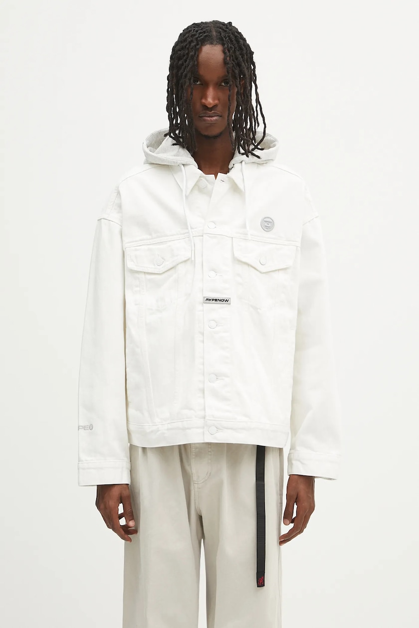 Ader Error denim jacket Apparel-Top white color BO01SSJK1601WH at Ader Error denim jacket Apparel-Top white color BO01SSJK1601WH at