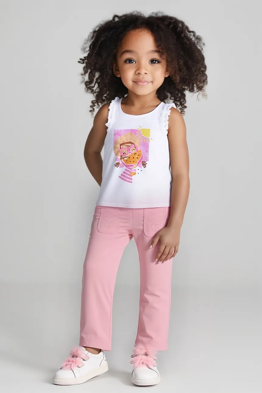 Abbigliamento Bambini Cotone Completo Leggings Elegante Mayoral