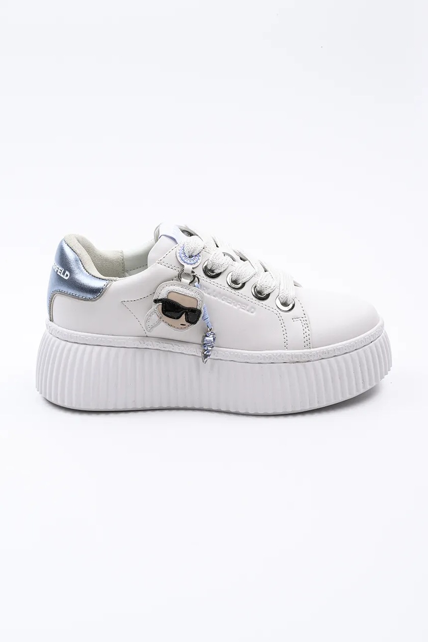 スニーカー PHILIPP PLEIN Men Sneakers USC0676PLE075N 02 WHITE Philipp Plein sneakersy skórzane Nappa Lo-Top Hexagon kolor