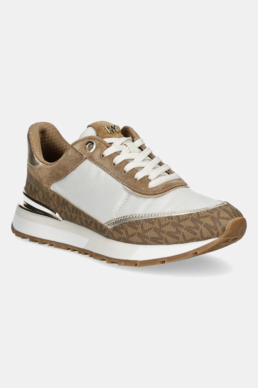 Шкіряні кросівки MICHAEL Michael Kors Scotty колір коричневий