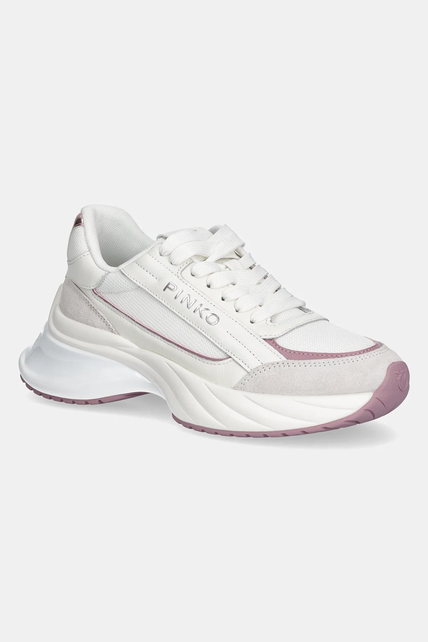 スニーカー PINKO Woman Sneakers White SS0003P014 ZIA Pinko sneakersy skórzane Yoko kolor biały SS0003 P014 ZIA