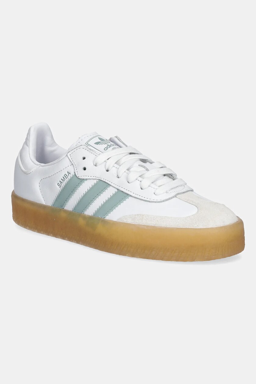 Adidas shoes leather yellow deals