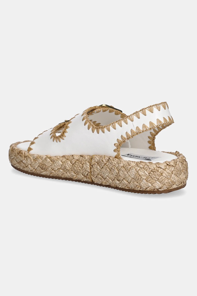 Steve Madden sandały skórzane Portofino damskie kolor biały