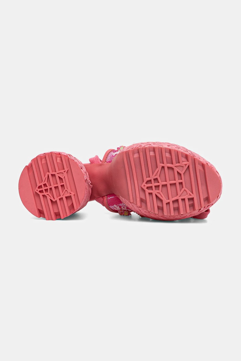 Naked Wolfe sandals Bluebell pink color Bluebell Raffia