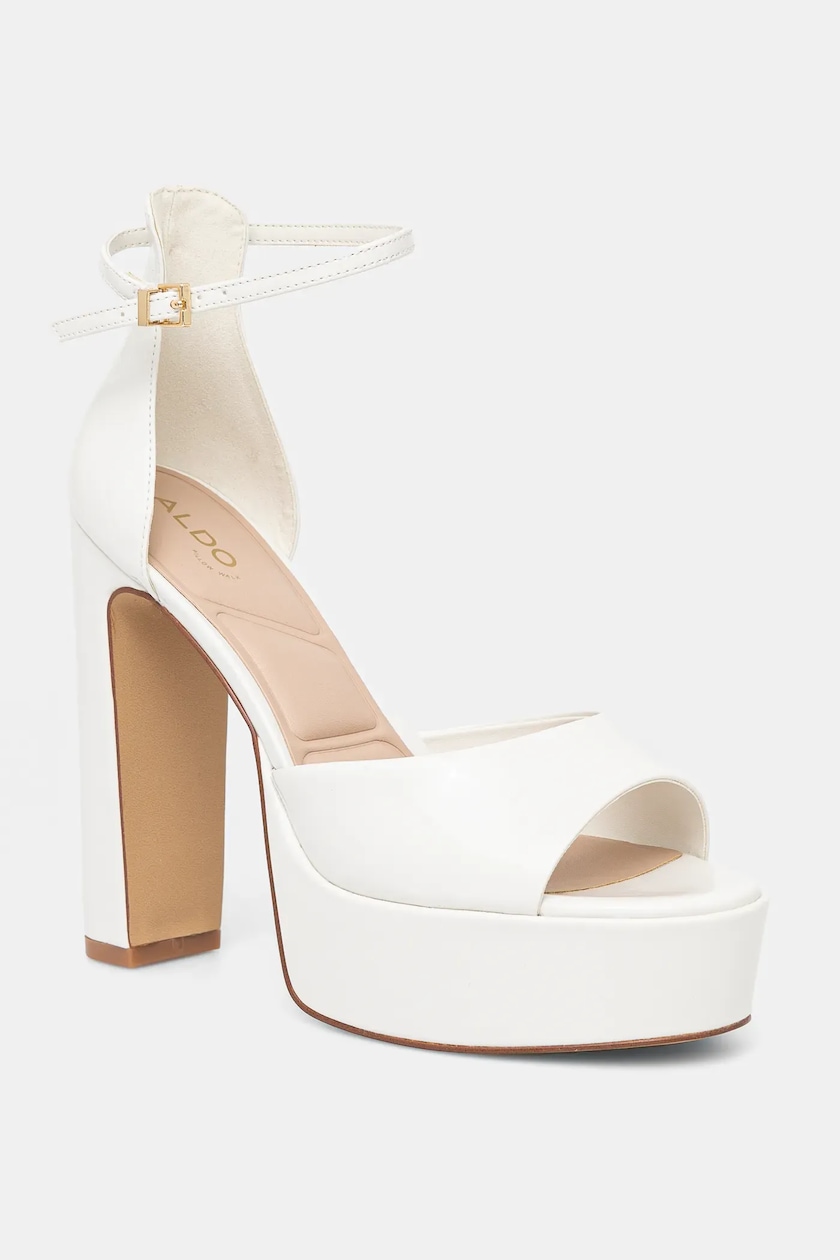 Aldo Sandali Con Tacco Bianche Aldo Sandali NISSA