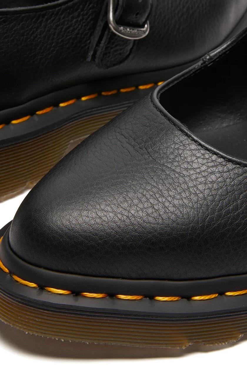 Kožené baleríny Martens Elphie MJ Mary Jane, barva černá