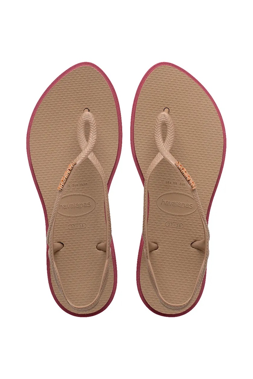 Σανδάλια Havaianas LUNA POINT χρώμα: καφέ,