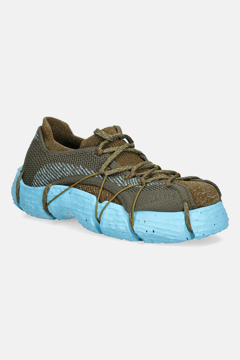 CAMPER｜SNEAKERS (Karst (K201439-024)) Camper sneakersy nubukowe Karst kolor zielony K201439-024