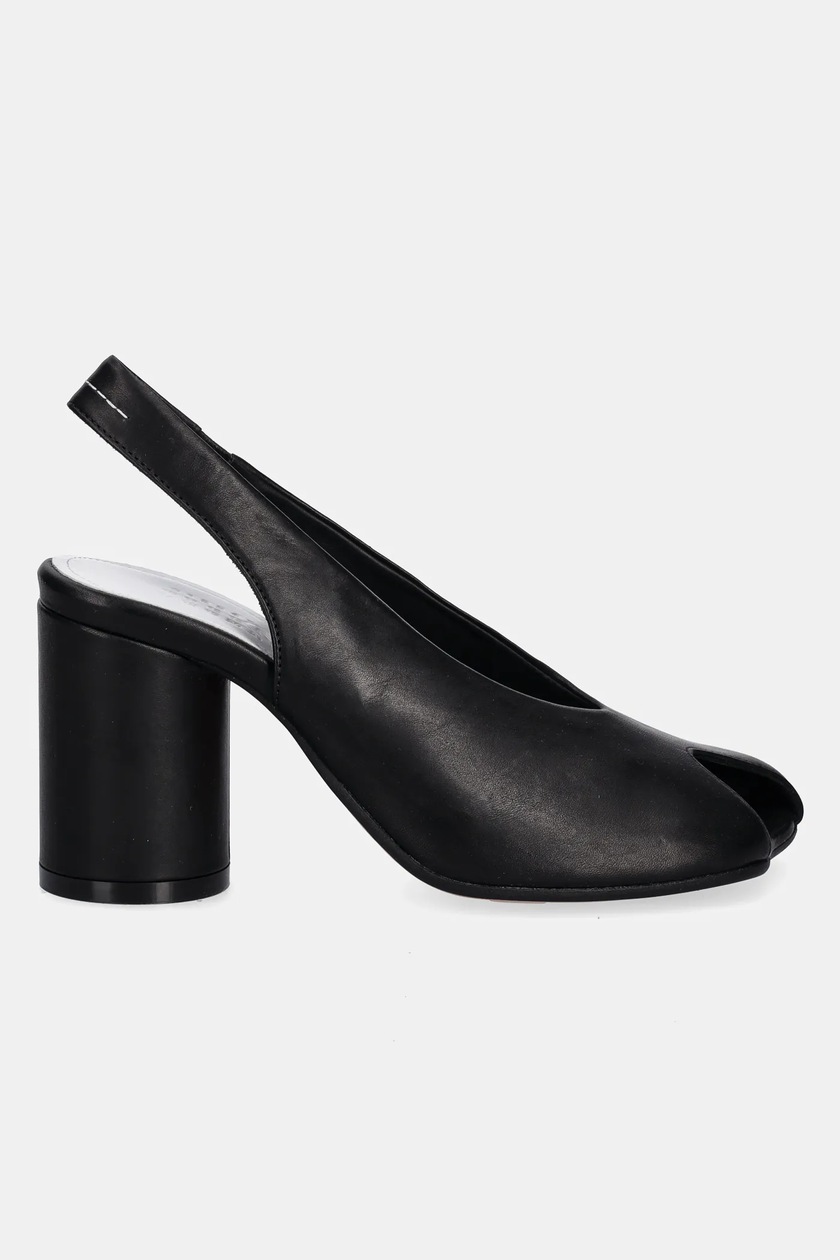 サンダル・ミュール MM6 Maison Margiela Leather sandals MM6 Maison Margiela Webbing Leather Sandals | Black | FARFETCH