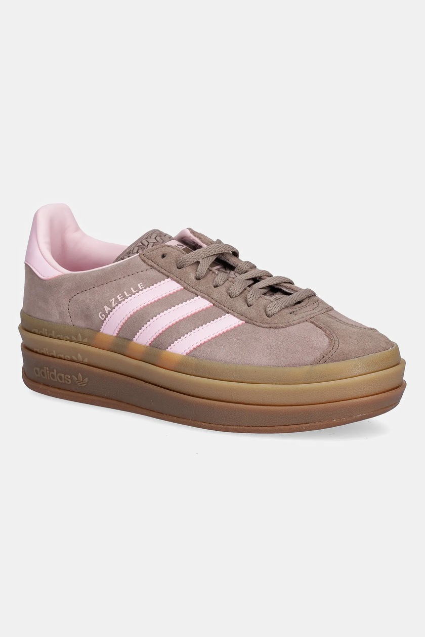 週末値下 adidas Gazelle bold 23.5 adidas WMNS Gazelle Bold Sneakers, Black ,Yellow, 5.5
