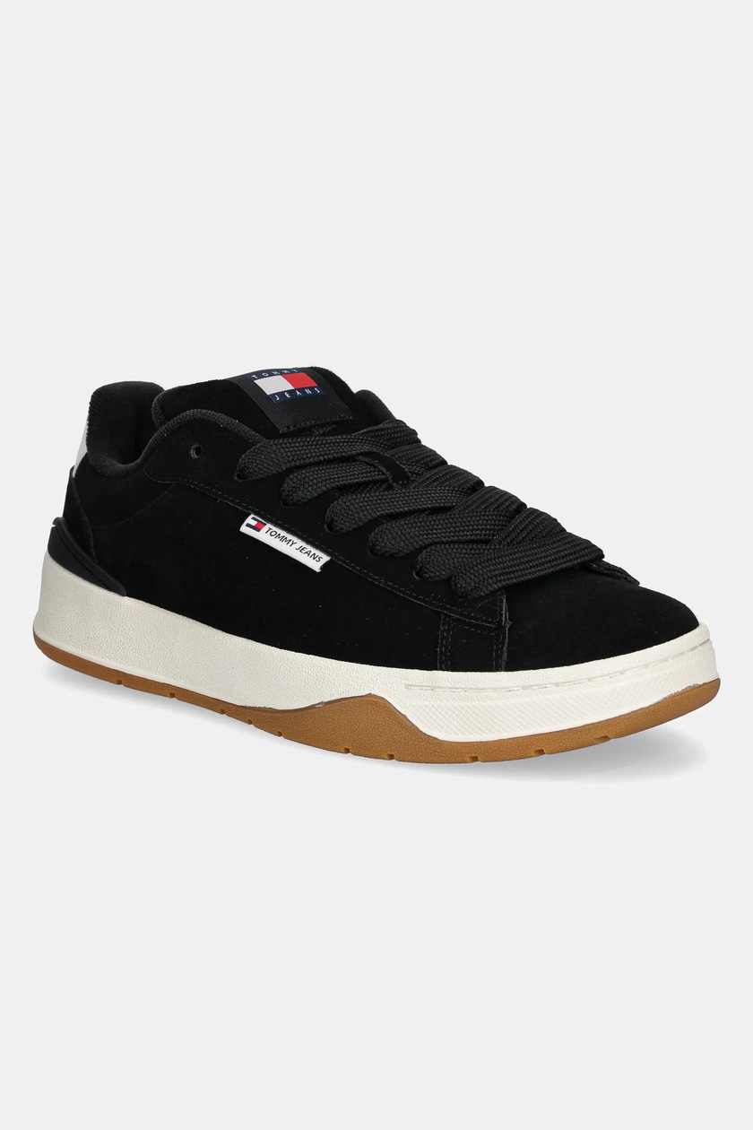 ✾TEC_Work✾ Tommy Jeans sneakersy skórzane TJM VULCANIZED FOXING FLAG